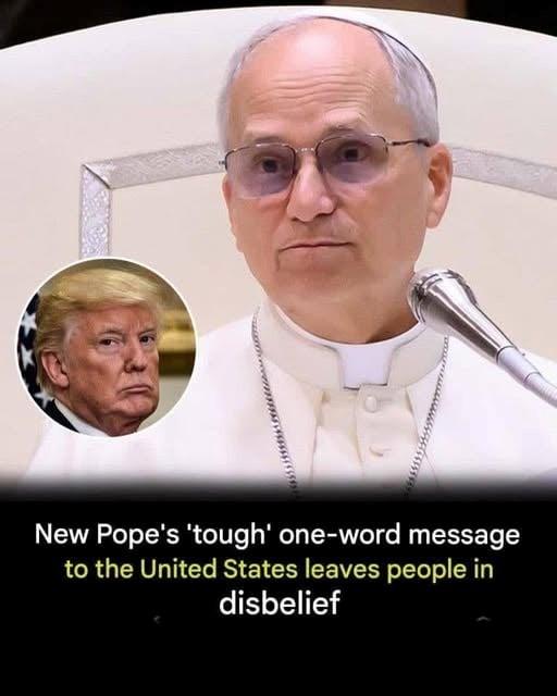 Popes unsettling one-word message! See?
