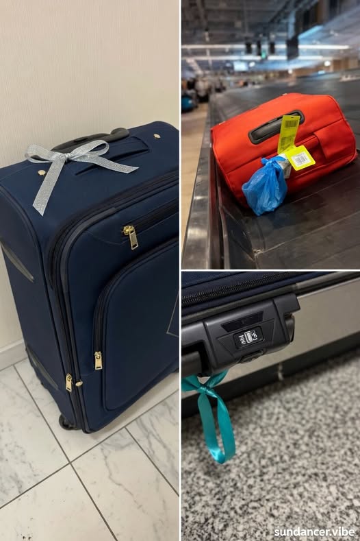 BAGGAGE HANDLER’S WARNING ABOUT RIBBONS ON LUGGAGE GOES VIRAL AS TRAVELERS LEARN THE DECORATIONS CAN BLOCK SCANNERS DAMAGE BAGS CAUSE MISROUTING AND DELAYS AND MAKE SUITCASES HARDER NOT EASIER TO IDENTIFY