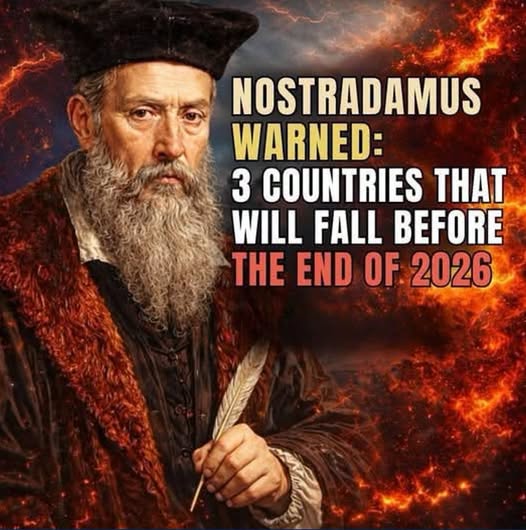 Nostradamus’ chilling prediction resurfaces: three nations could collapse before the end of 2026. 😱😱😱 Find out which ones…