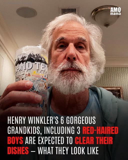 Henry Winkler’s seven adorable grandchildren help out by clearing the dishes — and here’s what they look like