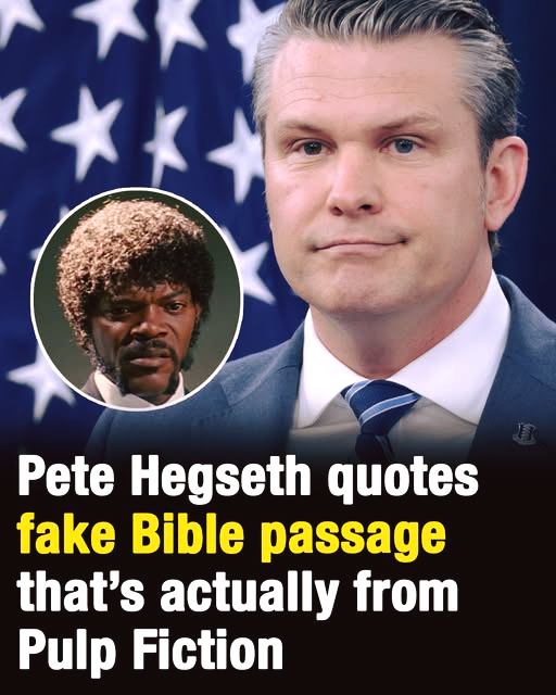 Pete Hegseth Quotes “Bible Verse” — But It’s Actually From Pulp Fiction