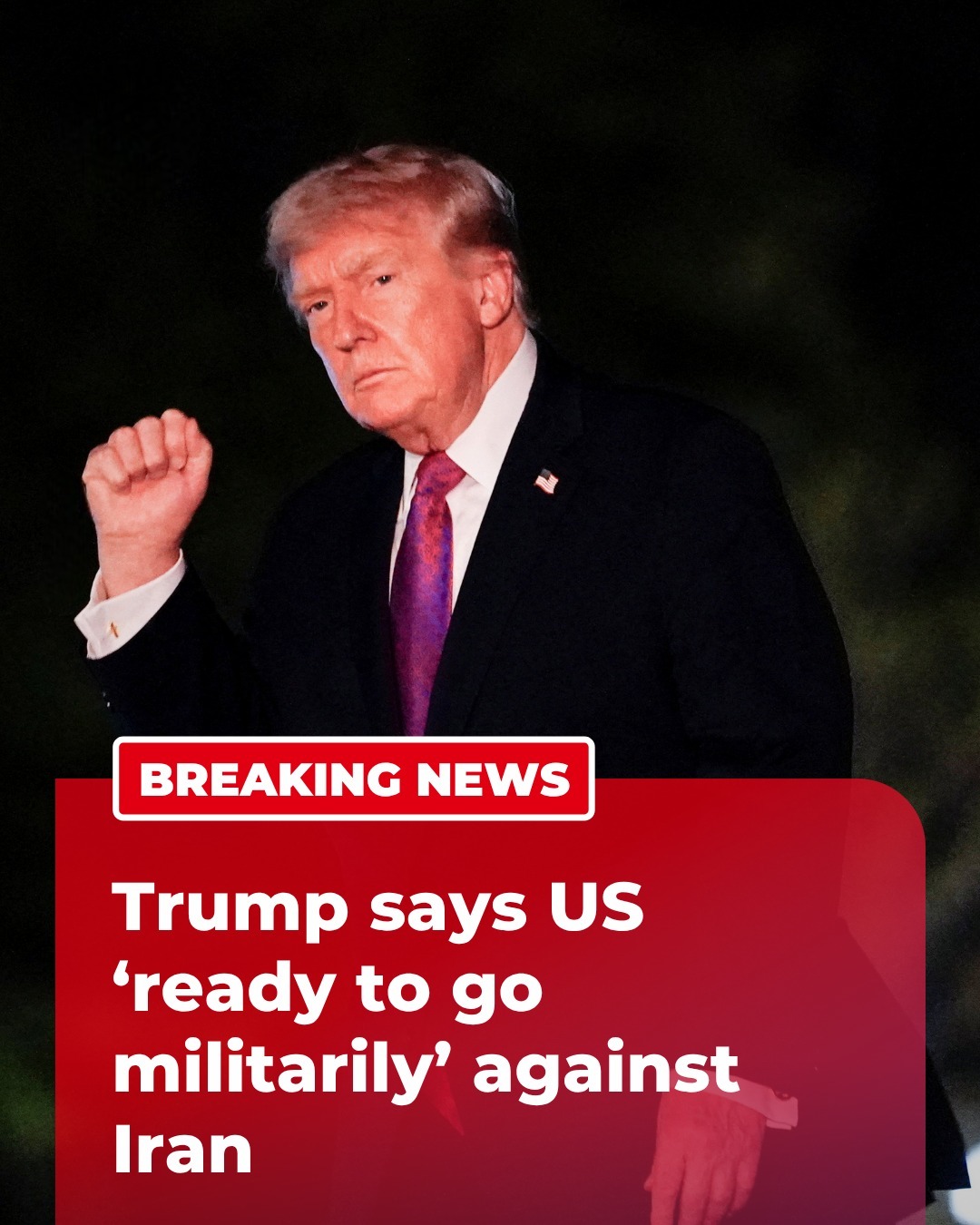 🚨 “Trump Issues Iran Warning: ‘Ready for Military Action’ as Ceasefire Nears Collapse”