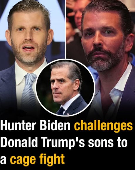 Hunter Biden calls out Donald Trump’s sons for a cage fight showdown