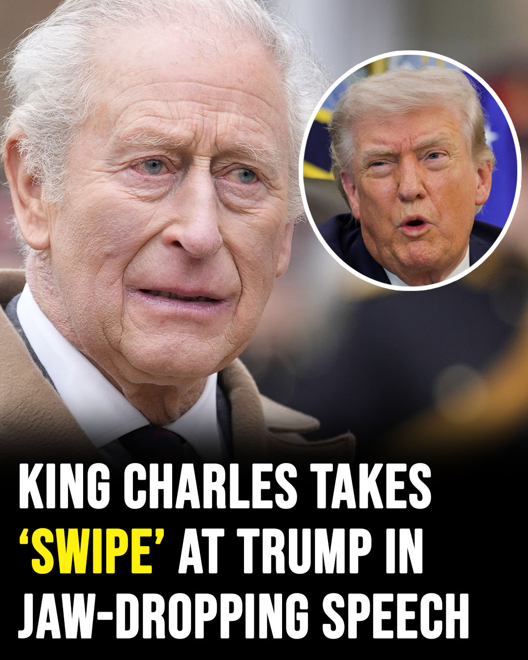 King Charles appears to take a subtle “jab” at Donald Trump during his latest speech.