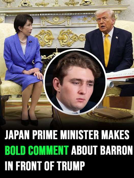 Japan’s Prime Minister sparks attention with a bold remark about Barron during meeting with Trump 👀