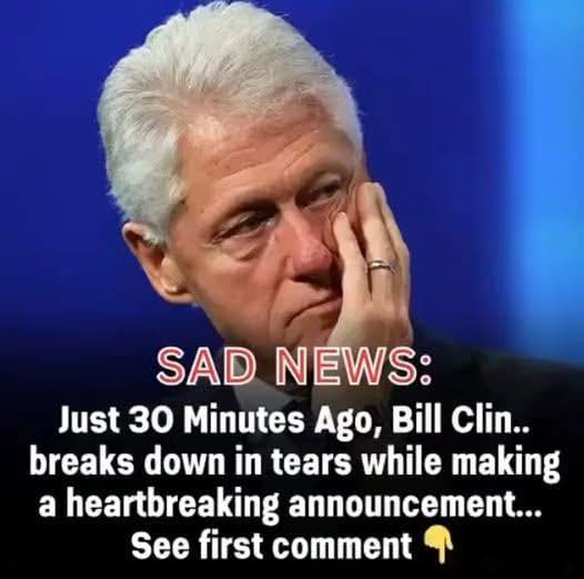 Bill Clinton Shares Emotional and Heartfelt Announcement During Public Appearance