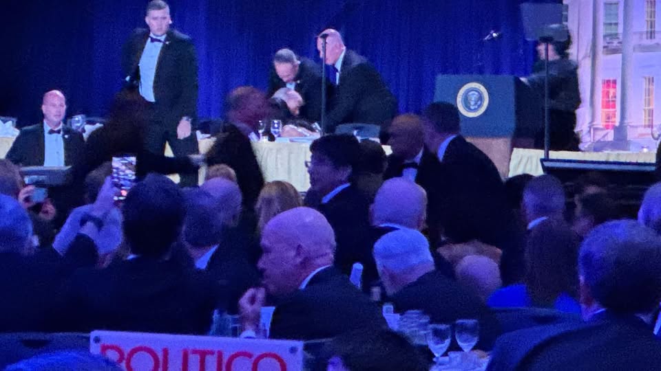 President Trump Quickly Escorted Off Stage During White House Correspondents’ Dinner Incident