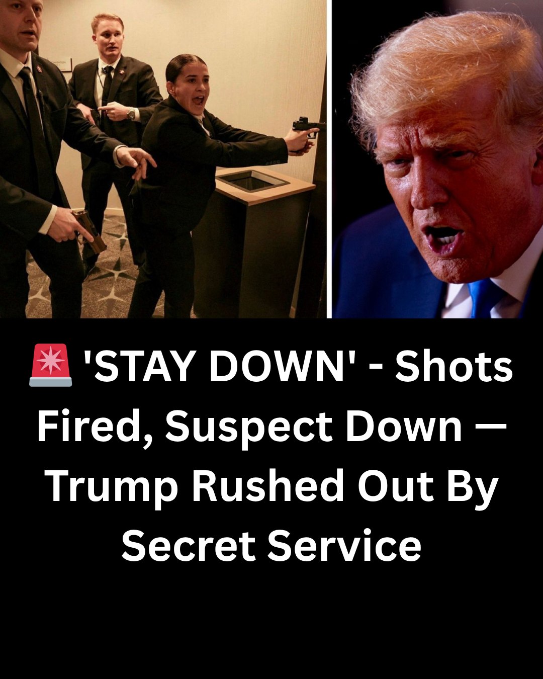 “Trump Quickly Escorted Off Stage During White House Correspondents’ Dinner”