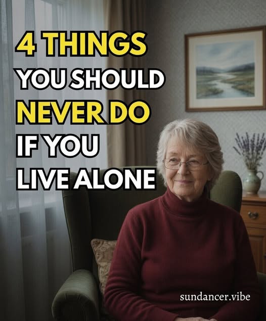 Essential Safety Habits for People Living Alone: Four Key Things to Avoid, Why These Everyday Mistakes Can Put Your Safety at Risk Without You Realizing It, and Simple Daily Habits That Can Make Your Home Life Safer, More Confident, and More Secure Every Day