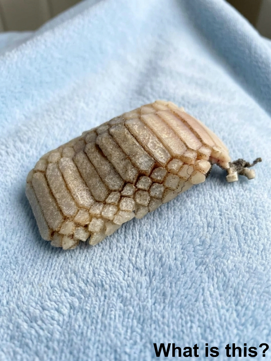 Found in the water along the beach… it looks like it could be part of a creature.