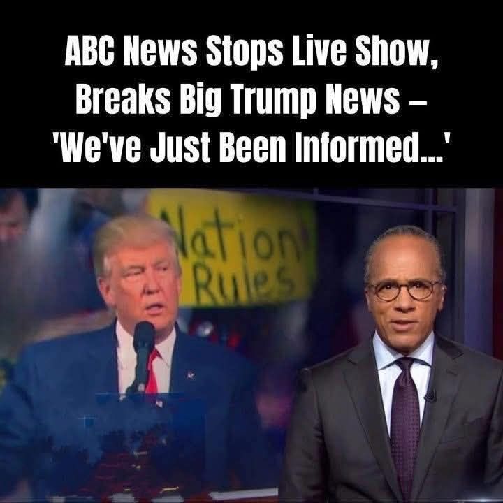 ABC News Interrupts Live Broadcast With Breaking Trump Update: “We’ve Just Been Informed…”