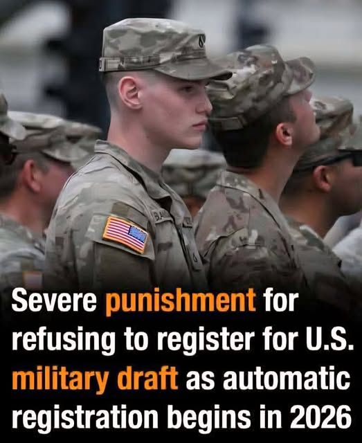 Failure to register for the U.S. military draft could result in strict penalties as automatic registration is scheduled to take effect in 2026.