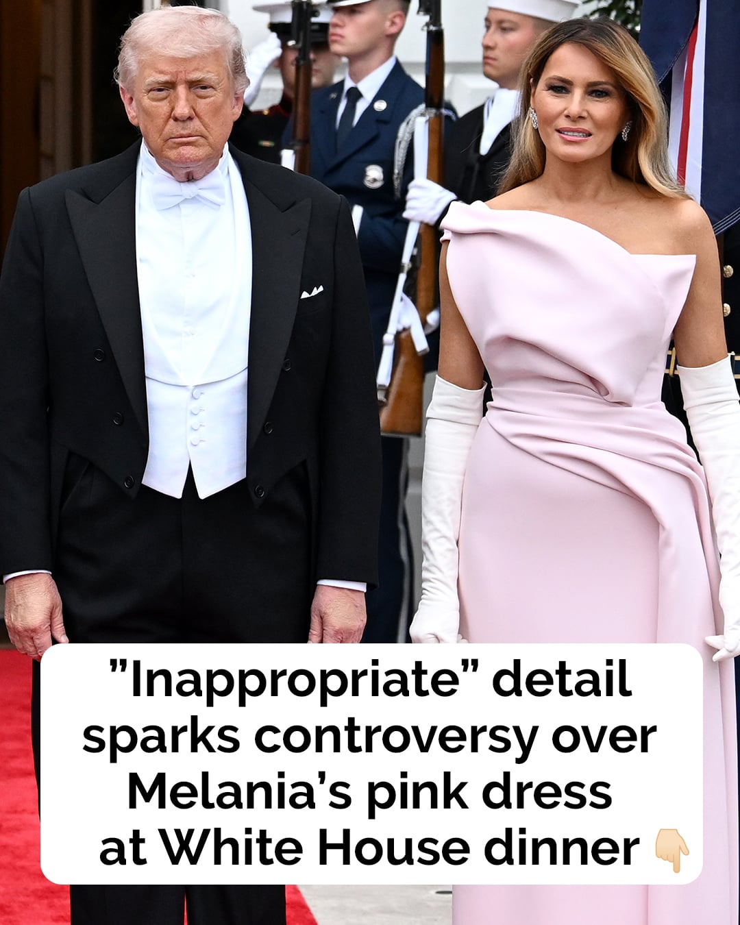 The one detail in Melania’s pink dress that critics can’t stop discussing
