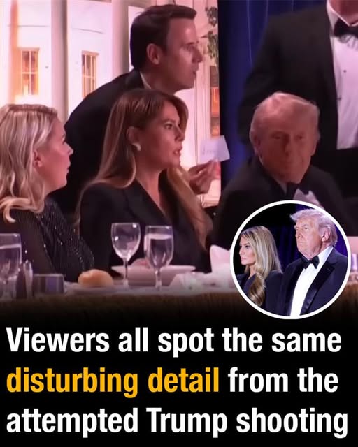 Viewers all notice the same unsettling detail in the attempted Trump shooting incident 😮👇