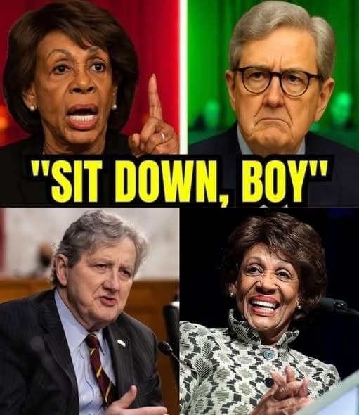 Maxine Waters Sparks Heated Exchange With John Kennedy During Tense Public Debate