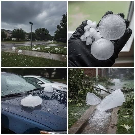 🚨 Red Alert: Heavy hailstorm has just swept through S-town… see more updates.