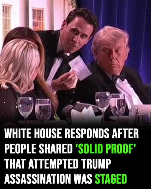 White House responds after claims surface online alleging ‘evidence’ that an attempted Trump assassination was staged 👇