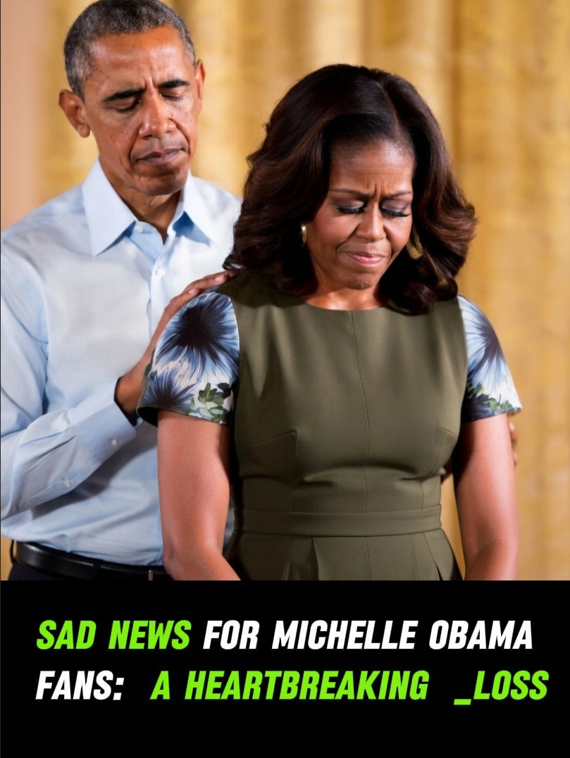 We are deeply saddened to confirm the news regarding Michelle Obama. Please check the comments for further details.