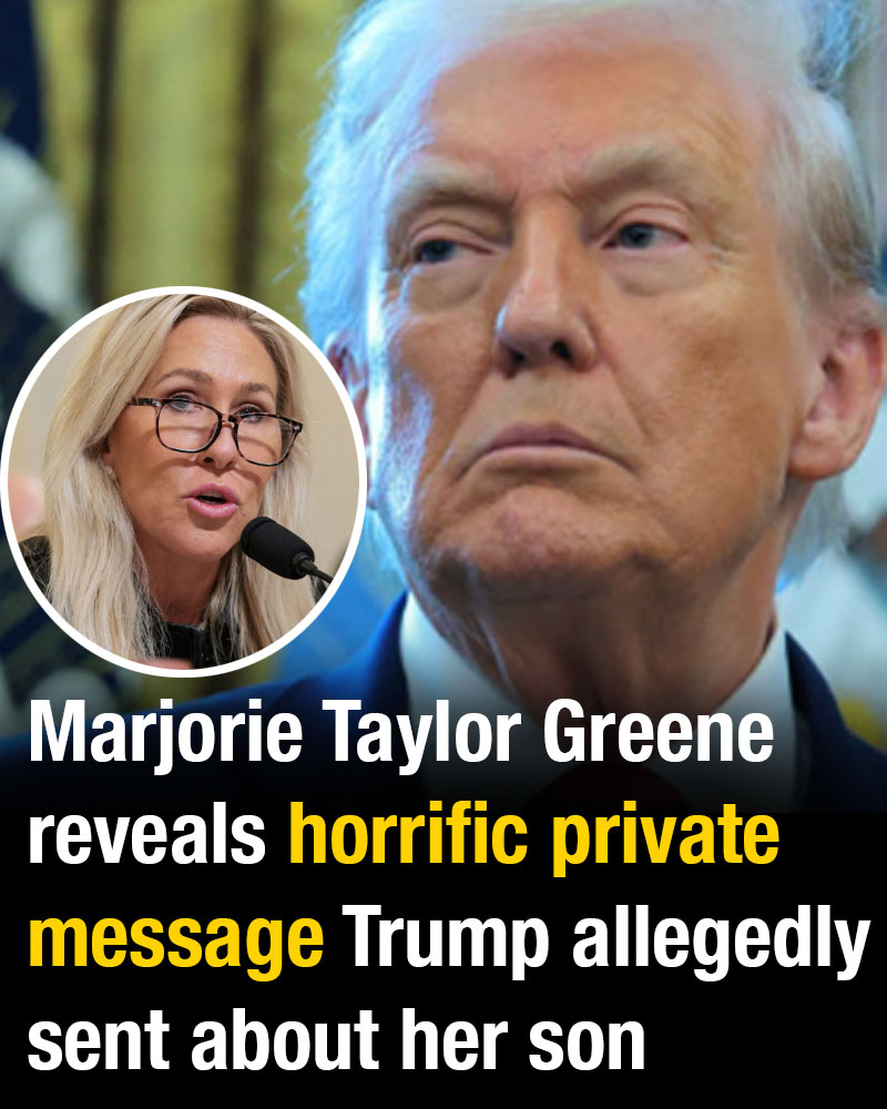 Marjorie Taylor Greene claimed that Donald Trump sent her a private text message during a fallout over death threats involving her family