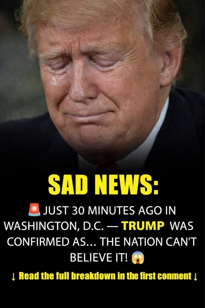 Donald Trump, visibly emotional, made a heartbreaking announcement… See more