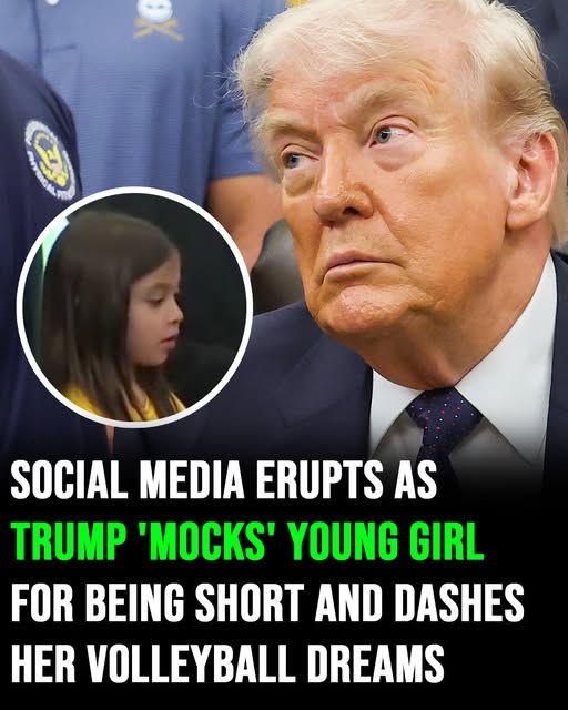 Social media erupts as Trump ‘mocks’ young girl for being short and dashes her volleyball dreams