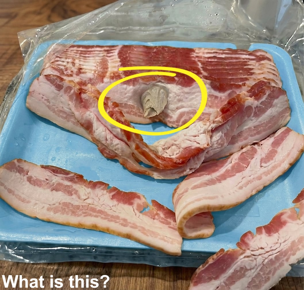 I picked up some bacon from the store and took it home to cook and eat.