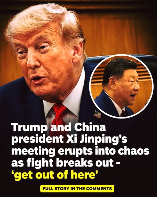 Reports suggest tensions flared during a reported Trump–Xi meeting, triggering widespread reactions online.