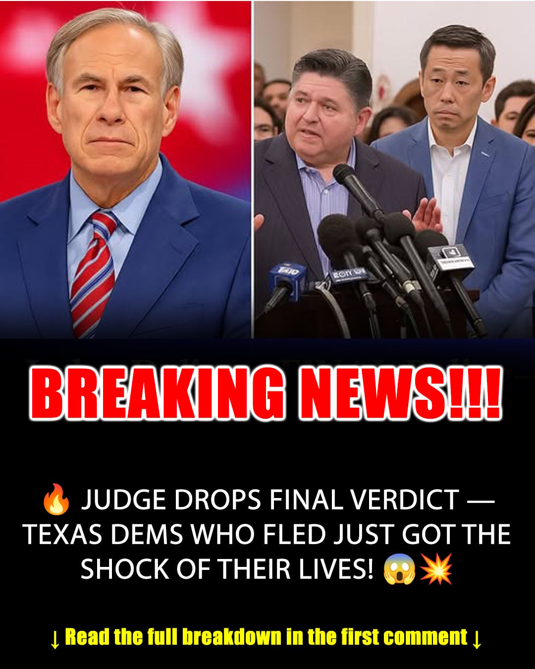 Texas has received its response — and the Democrats who left the state may not be happy with how things turned out… See more