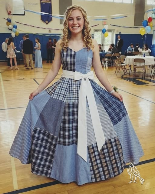 Teen Honors Late Father with Handmade Prom Dress, Moving Everyone at the Event