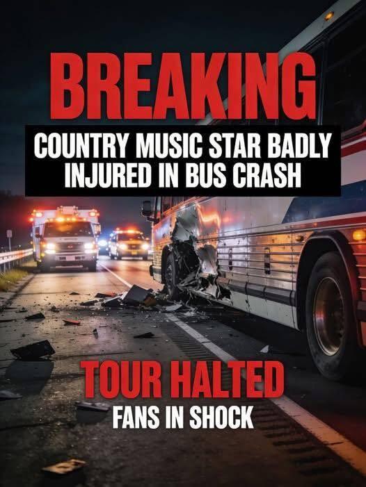 🚨 BREAKING: Country music star injured after tour bus crash