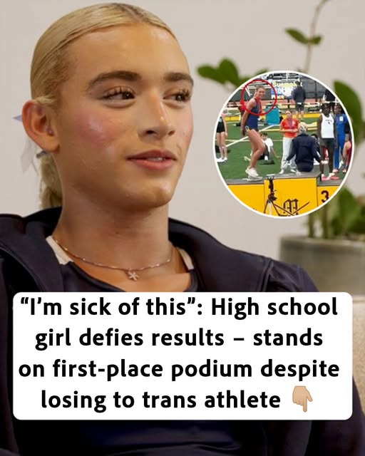 “High school girl takes the top podium spot even after finishing behind a trans athlete”