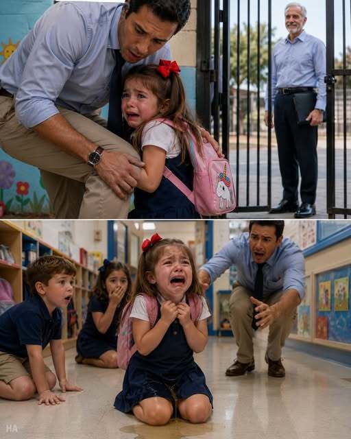 “Six-Year-Old Clings to Teacher in Fear, Whispering the Three Words That Could Save Her From Danger”
