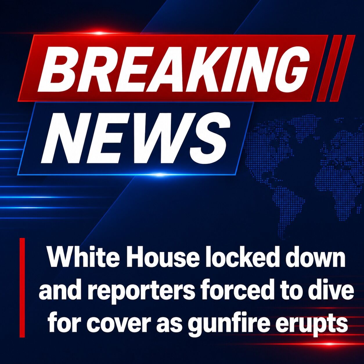 White House goes into lockdown as reporters take cover amid reported gunfire